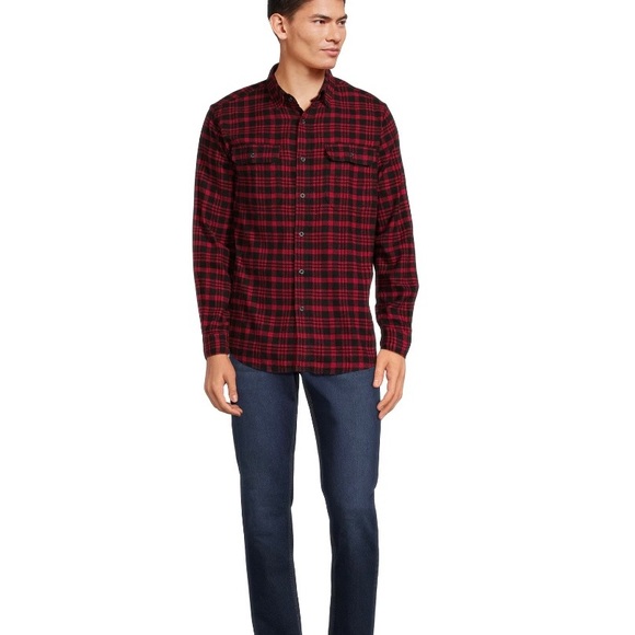 GEORGE Super Soft Flannel Shirt Size Medium 38-40 Mens Plaid Multicolored New - Picture 2 of 8